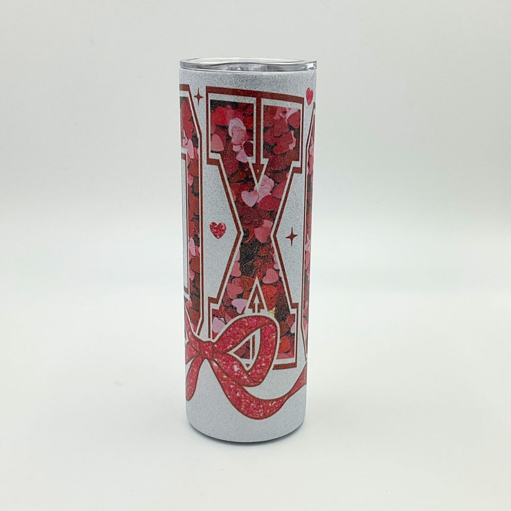 Mama T's - Valentines Day Glitter Tumbler