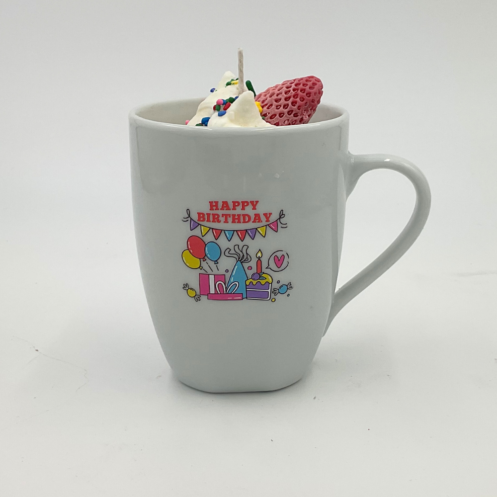 Anico's Candles - Happy Birthday Mug (white)