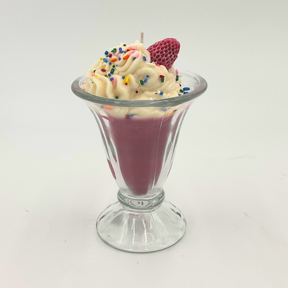 Anico's Candles - Strawberry Sundae Small